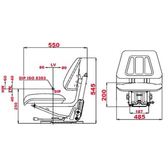 Universal Tractor Seat - Image 3